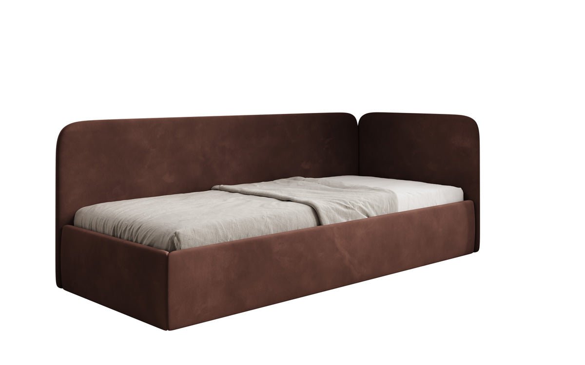 Designer Upholstered Bed/Guest Bed/Sofa Cleo with Storage