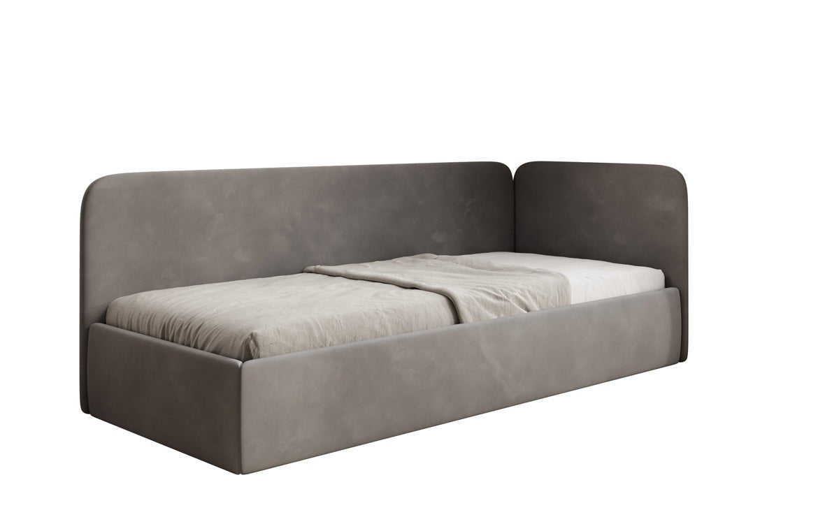 Designer Upholstered Bed/Guest Bed/Sofa Cleo with Storage