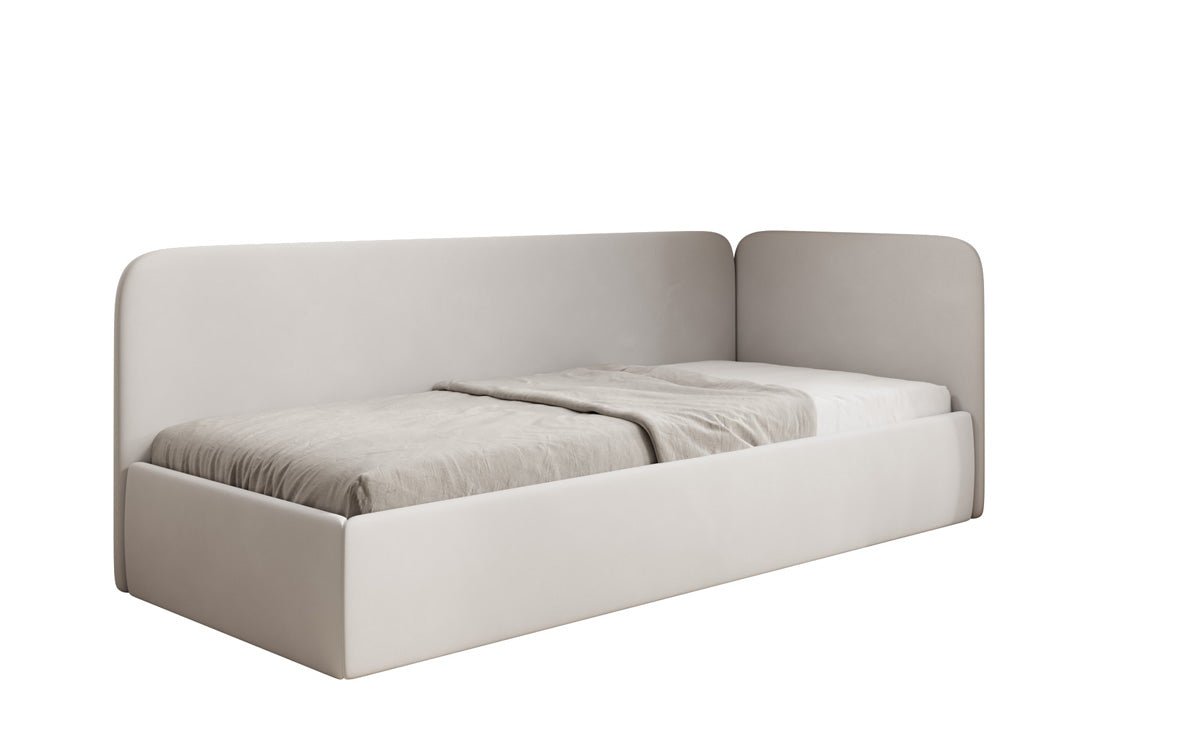 Designer Upholstered Bed/Guest Bed/Sofa Cleo with Storage