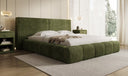 Designer Polsterbett Elise in Cord mit Stauraum