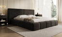 Designer Polsterbett Elise in Samt mit Stauraum
