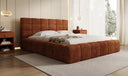 Designer Polsterbett Marshmallow in Cord mit Stauraum