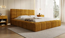 Designer Polsterbett Marshmallow in Cord mit Stauraum