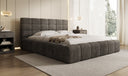 Designer Polsterbett Marshmallow in Cord mit Stauraum