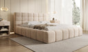 Designer Upholstered Bed Marshmallow in Velvet with Storage Space