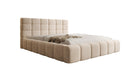 Designer Upholstered Bed Marshmallow in Velvet with Storage Space