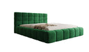Designer Upholstered Bed Marshmallow in Velvet with Storage Space