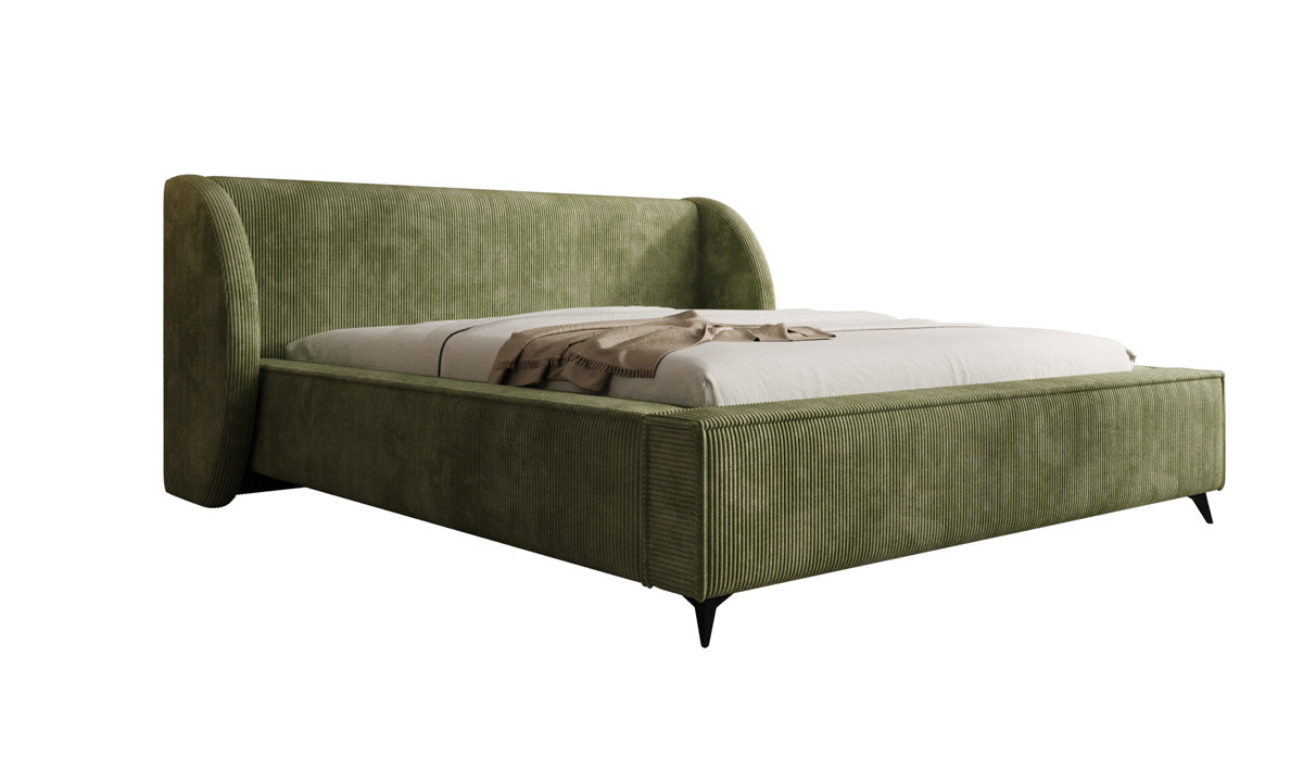 Designer Polsterbett Freya Cord mit Stauraum