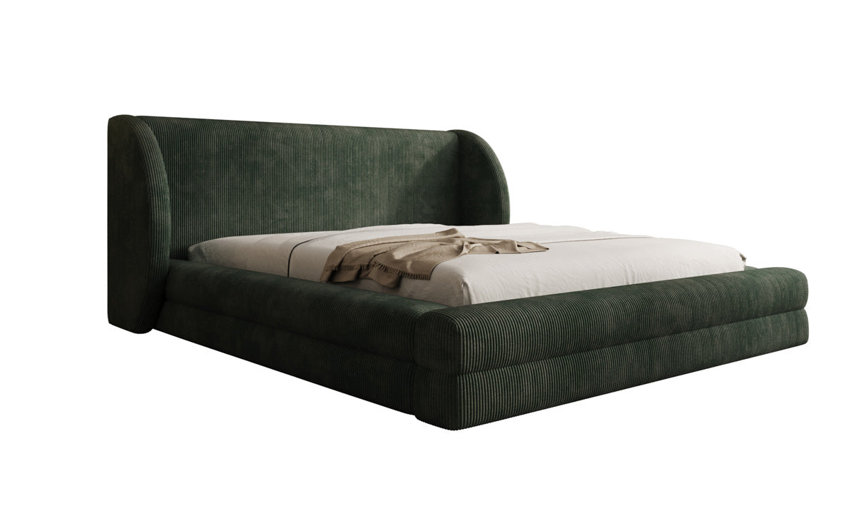Designer Upholstered Bed Liv Corduroy with Storage