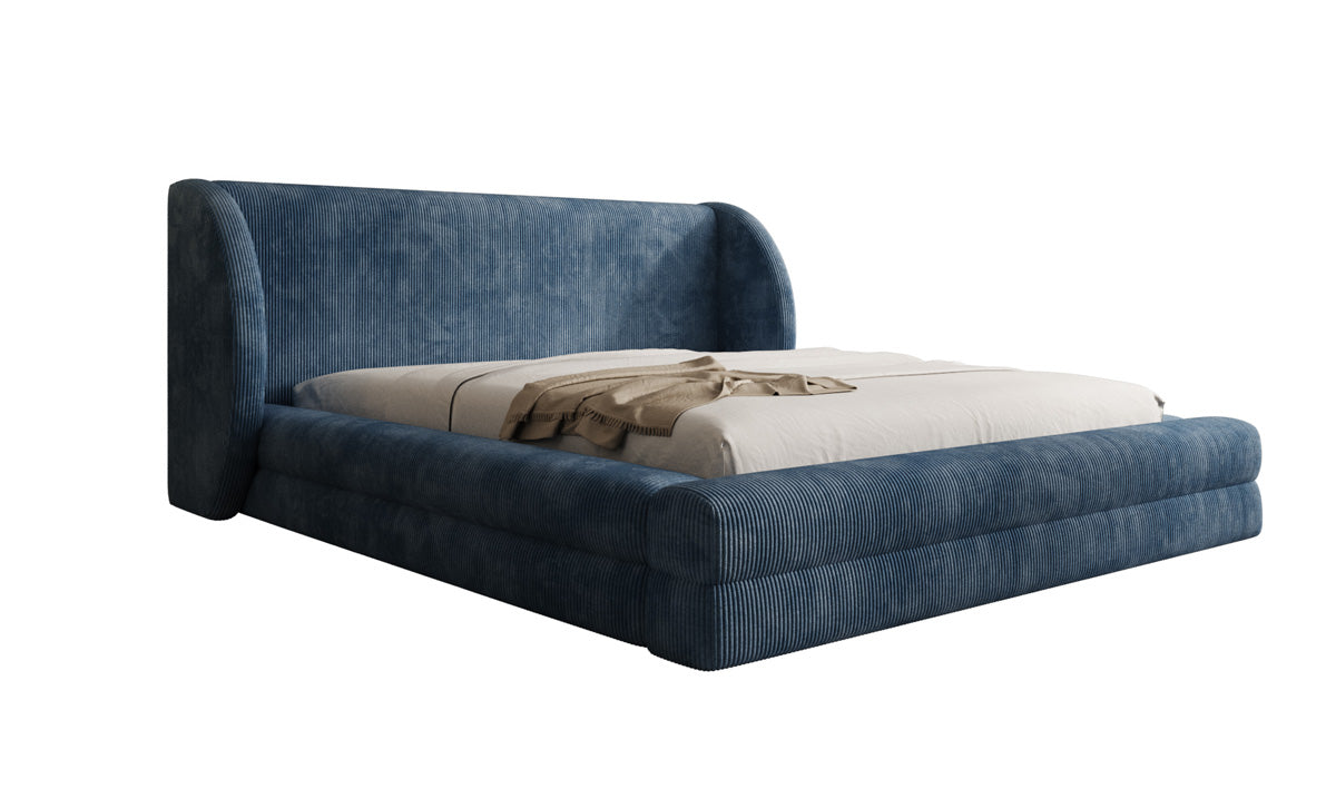 Designer Upholstered Bed Liv Corduroy with Storage
