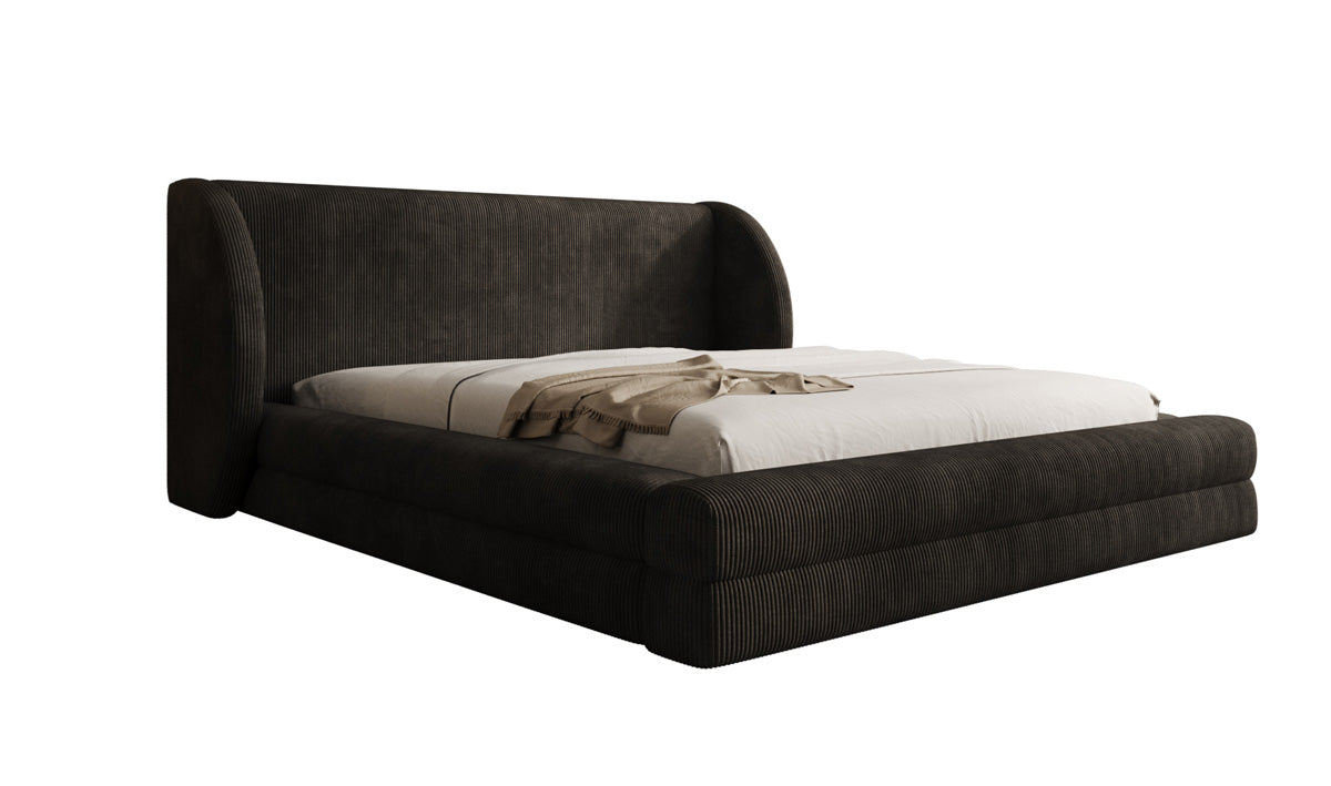 Designer Upholstered Bed Liv Corduroy with Storage