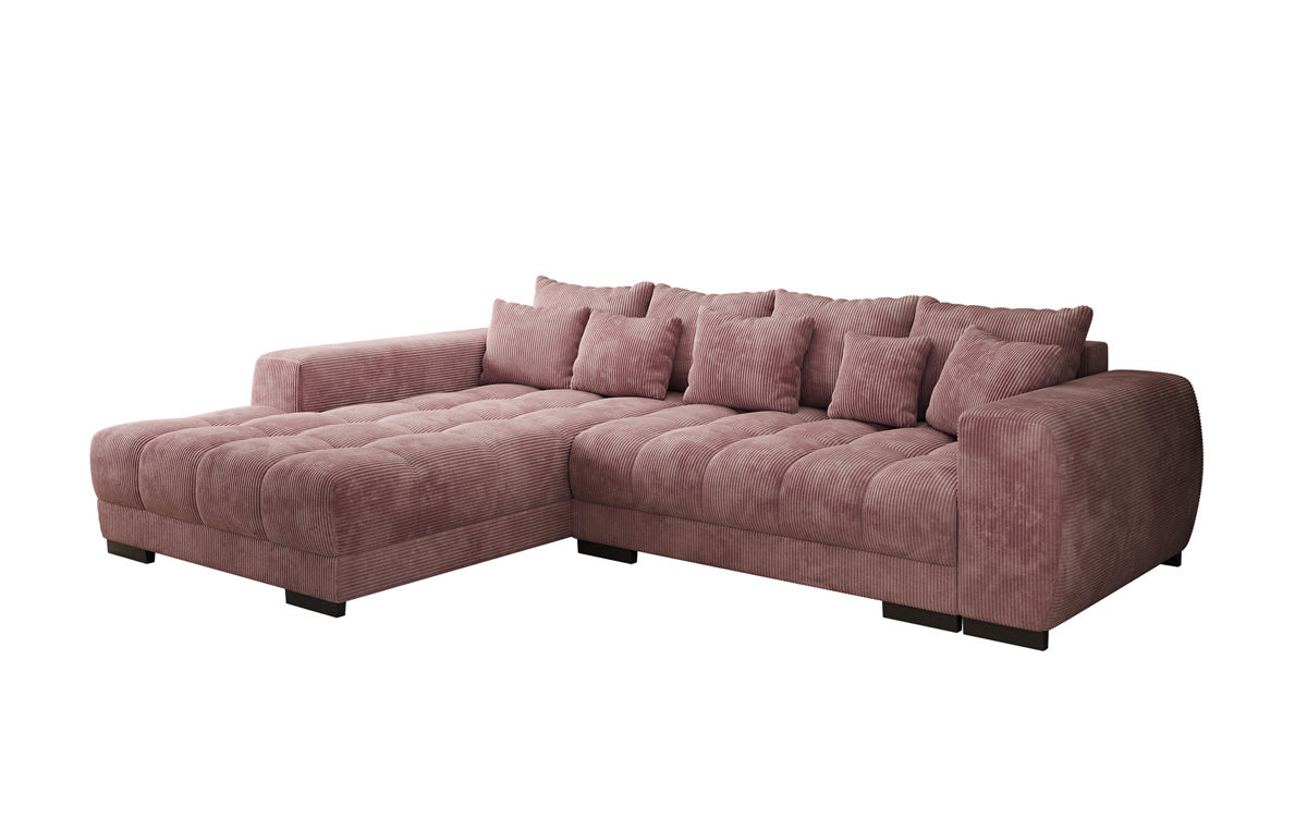 Designer sofa Balu with sleeper function and storage in Corduroy