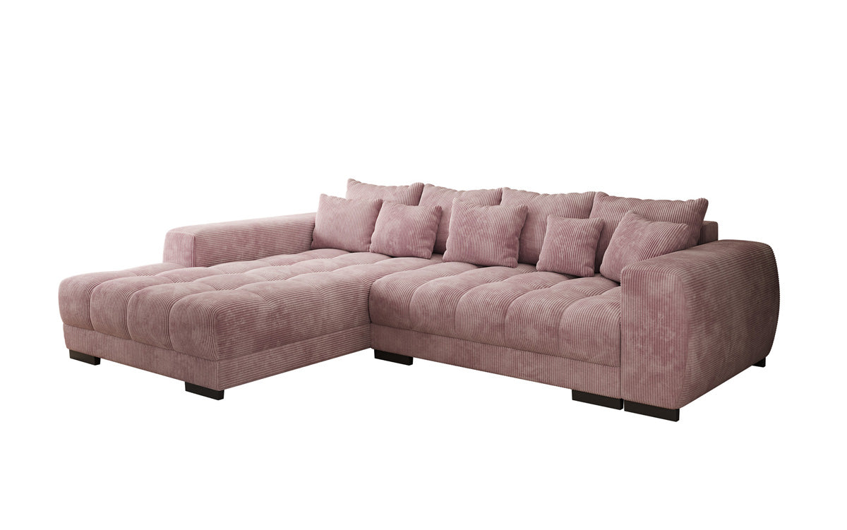 Designer sofa Balu with sleeper function and storage in Corduroy