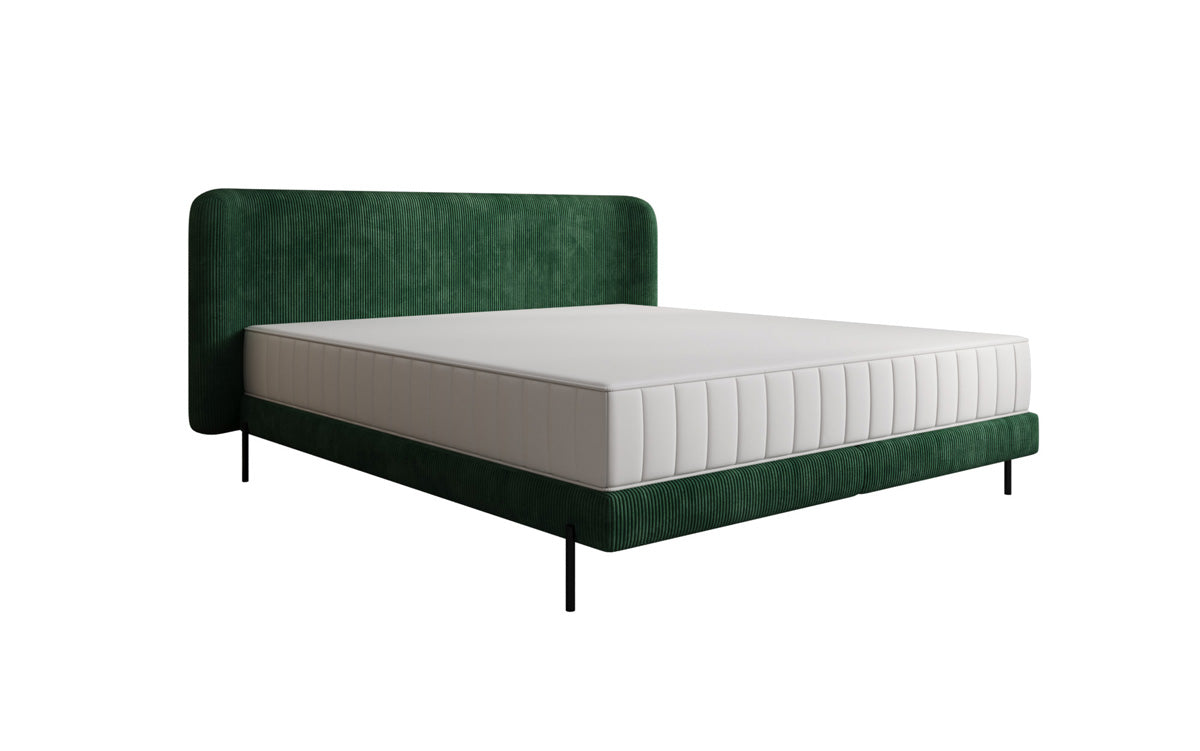 Designer upholstered bed Enna in Corduroy