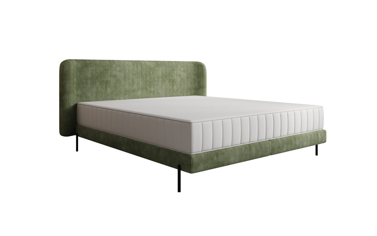Designer upholstered bed Enna in Corduroy