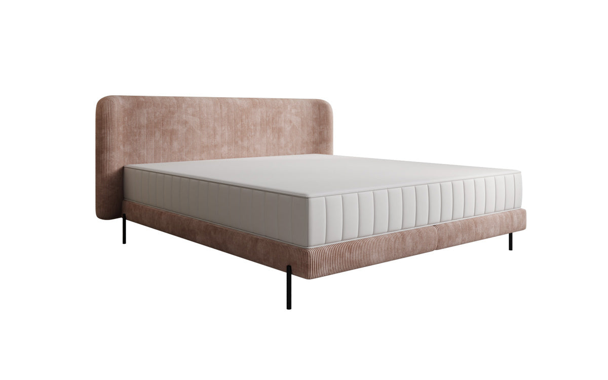 Designer upholstered bed Enna in Corduroy