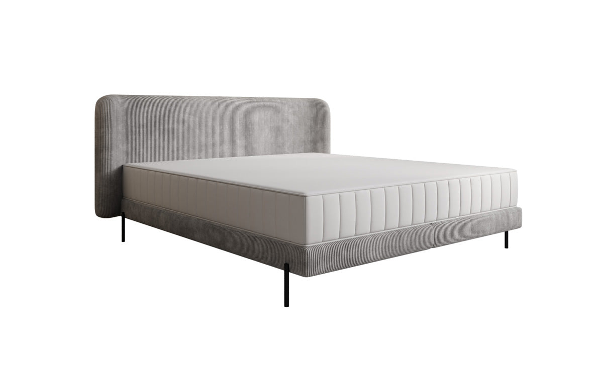 Designer upholstered bed Enna in Corduroy