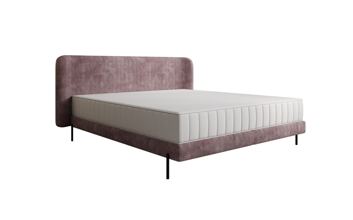 Designer upholstered bed Enna in Corduroy