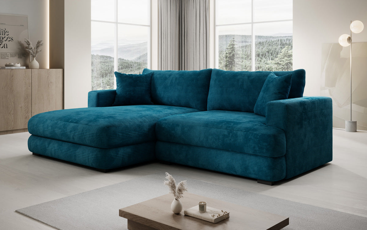 Designer Ecksofa Lima in Cord