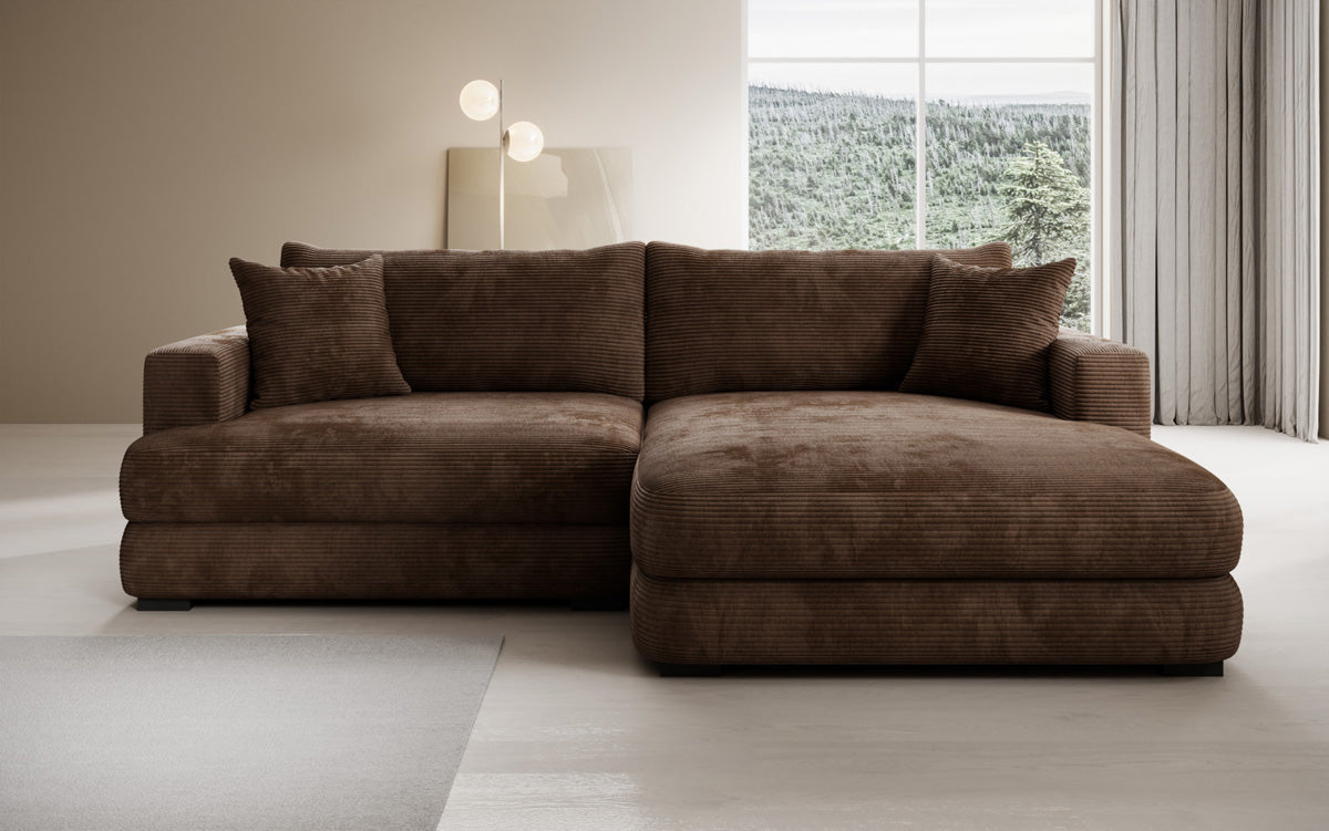 Designer Ecksofa Lima in Cord