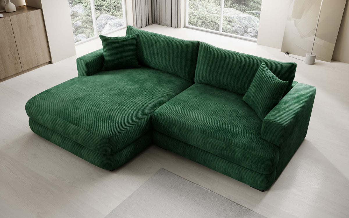 Designer Ecksofa Lima in Cord