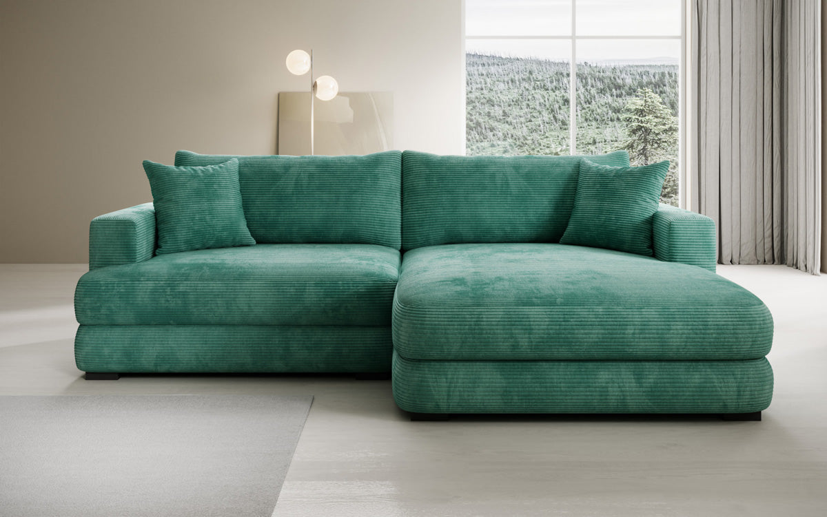 Designer Ecksofa Lima in Cord