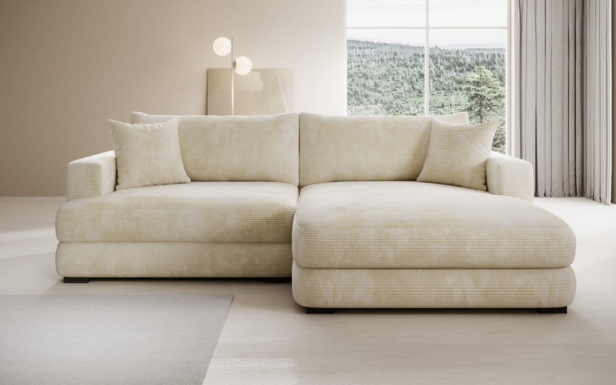 Designer Ecksofa Lima in Cord