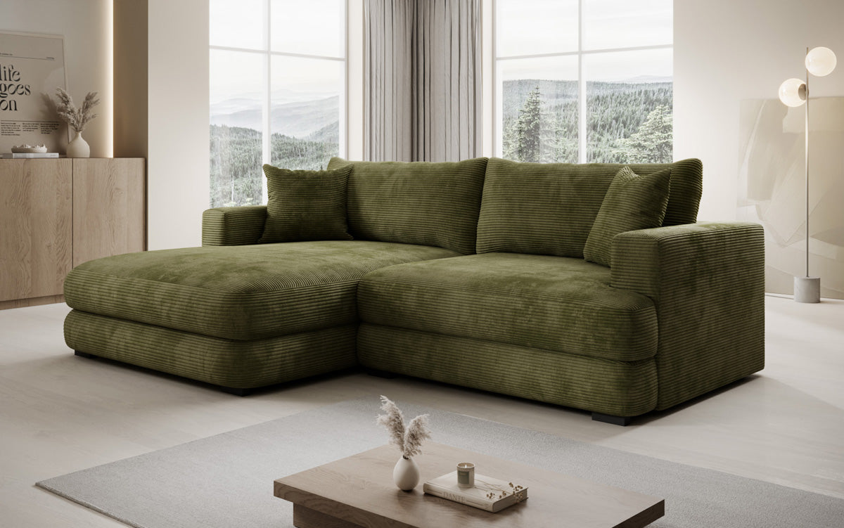 Designer Ecksofa Lima in Cord