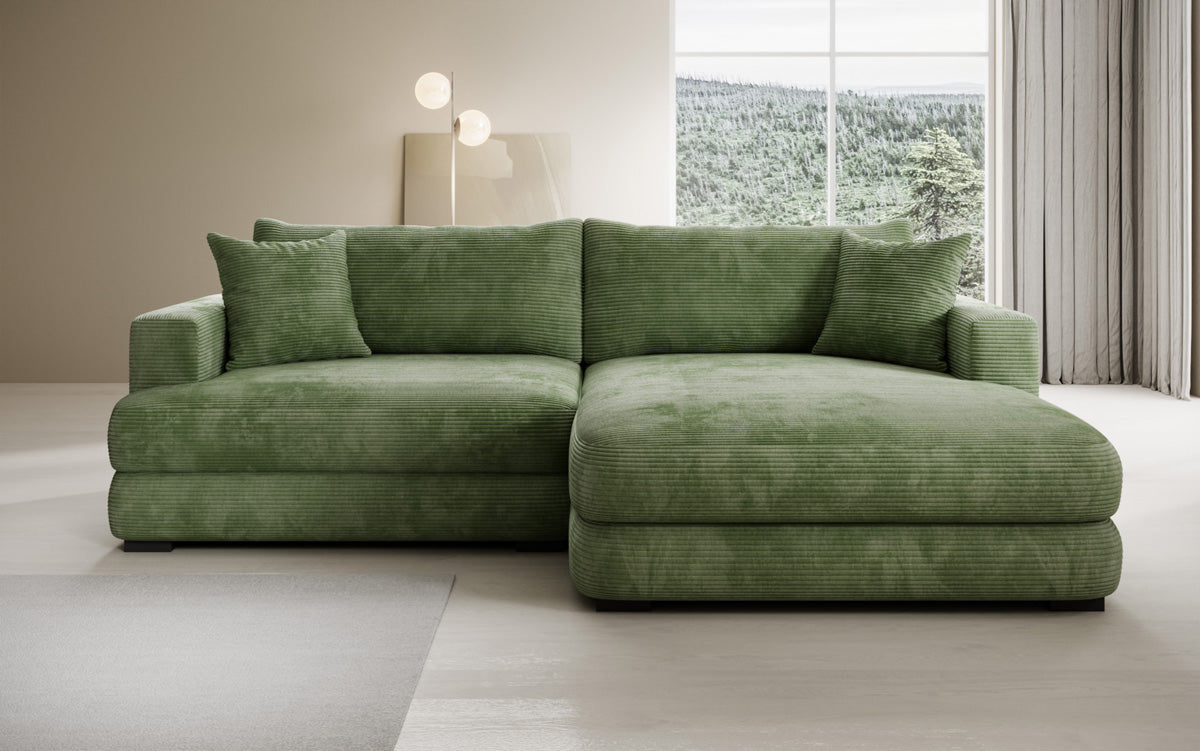 Designer Ecksofa Lima in Cord