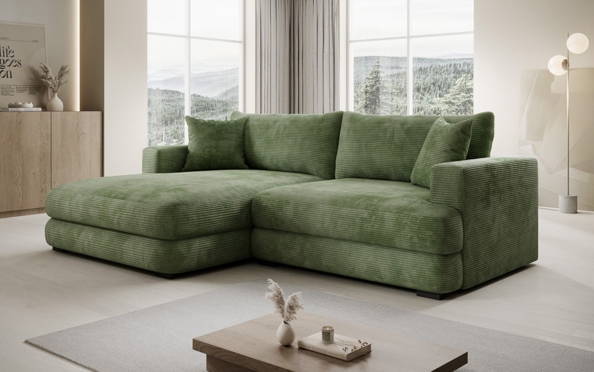 Designer Ecksofa Lima in Cord