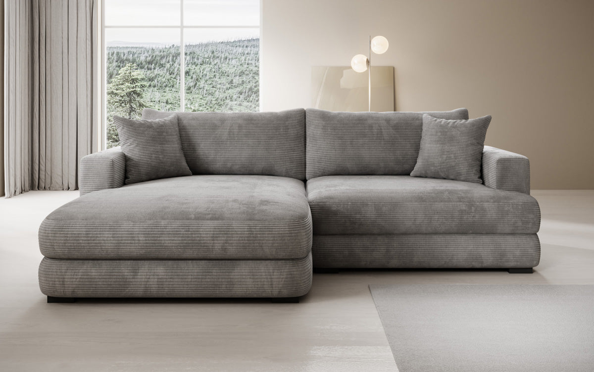 Designer Ecksofa Lima in Cord