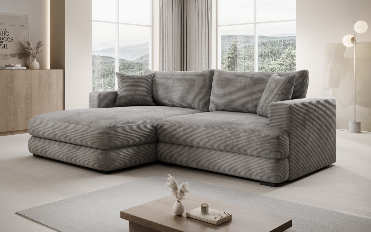 Designer Ecksofa Lima in Cord