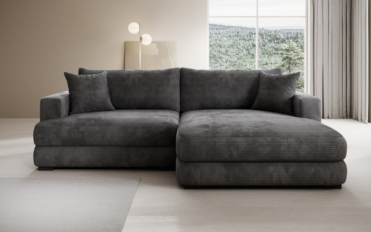Designer Ecksofa Lima in Cord