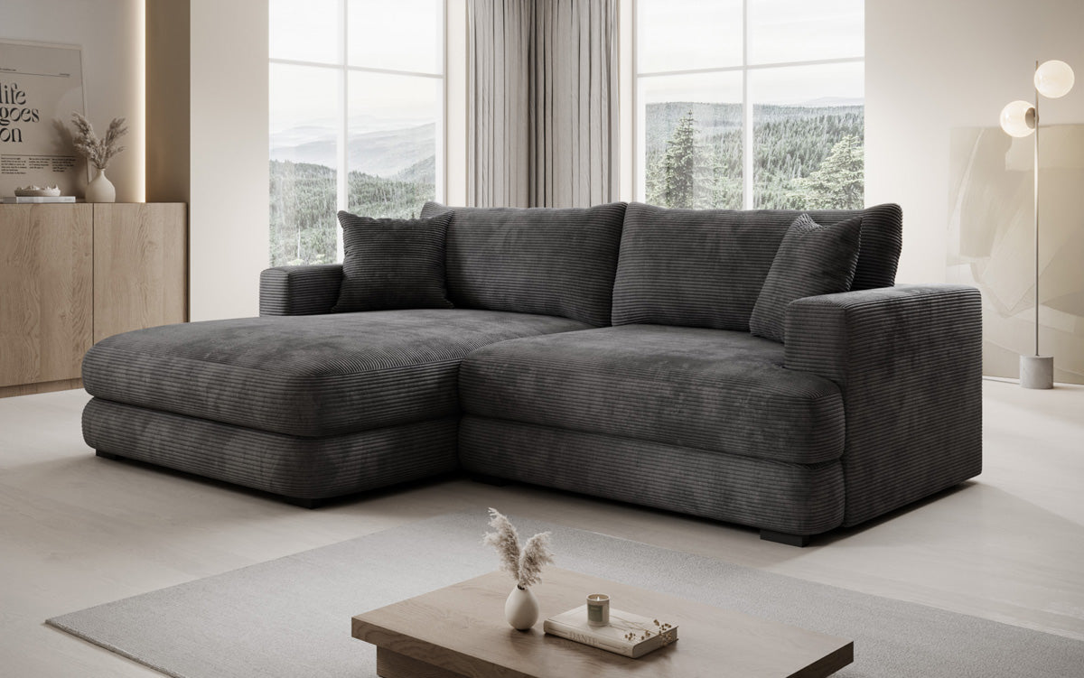 Designer Ecksofa Lima in Cord