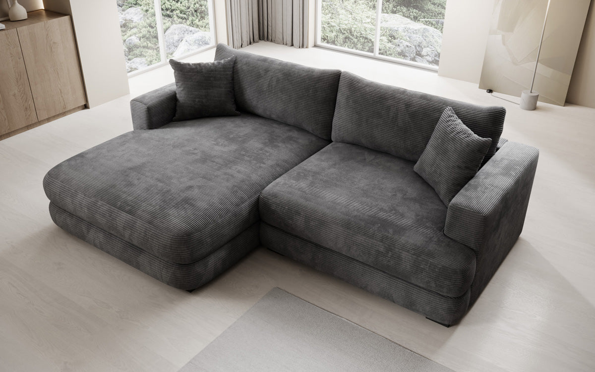 Designer Ecksofa Lima in Cord