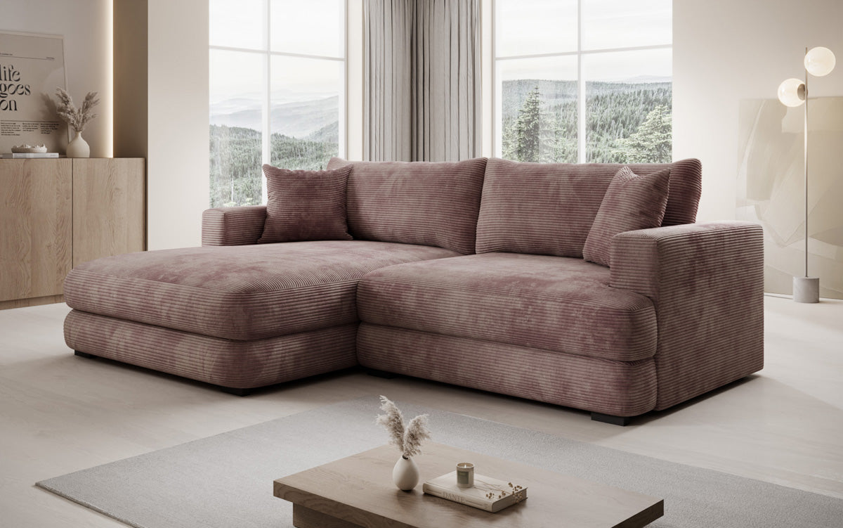 Designer Ecksofa Lima in Cord