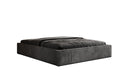 Designer upholstered bed base with storage without headboard in Corduroy