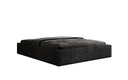 Designer upholstered bed base with storage without headboard in Corduroy