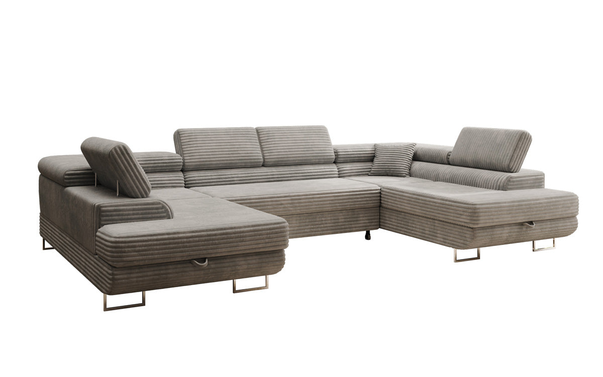 Designer Sofa Vigo mit Schlaf - und Klappfunktion in Cord