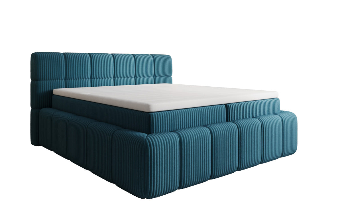 Boxspringbett Bombo in Cord mit Stauraum