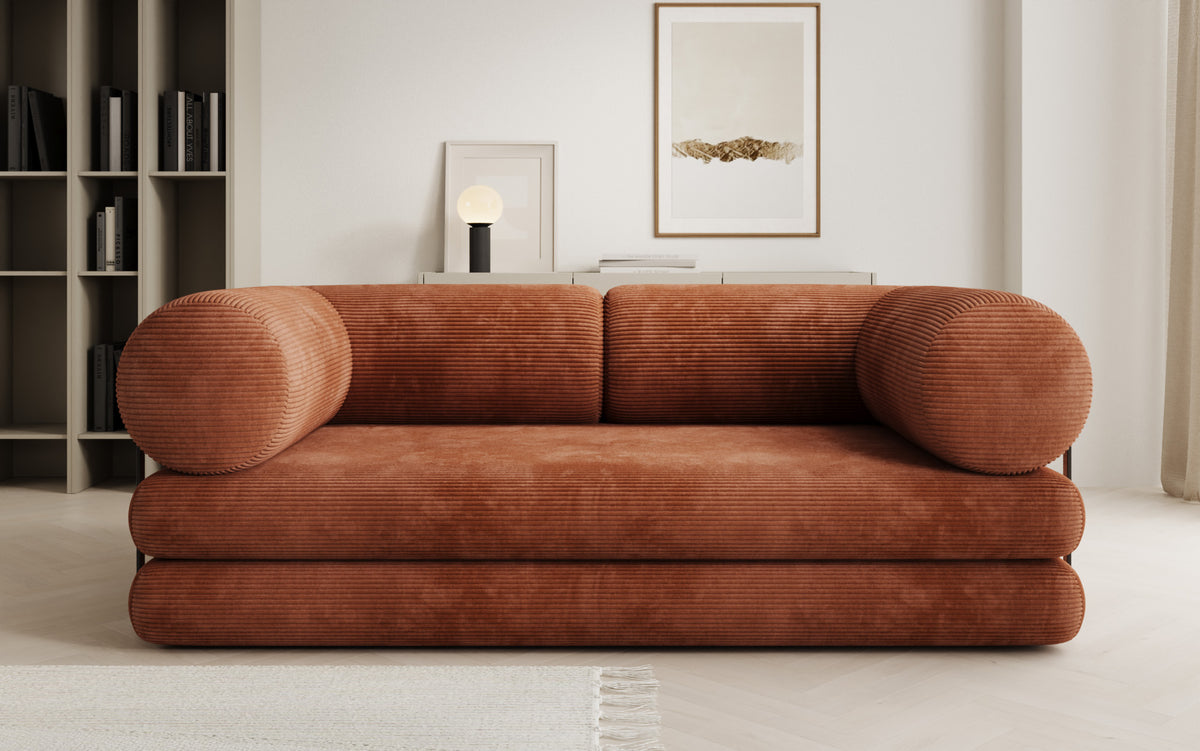 Designer Sofa Lazy Tube 3 Sitzer in Cord