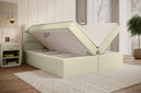 Boxspringbett Carito Bouclé mit USB und Stauraum