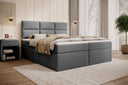 Boxspringbett Carito Bouclé mit USB und Stauraum