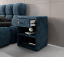 Designer bedside table Amy in corduroy