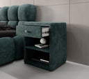 Designer bedside table Amy in corduroy