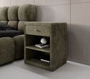 Designer bedside table Amy in corduroy
