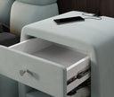Designer bedside table Lilly with USB port in velvet