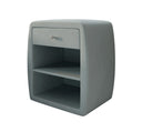 Designer bedside table Lilly with USB port in velvet