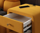 Designer bedside table Lilly with USB port in velvet