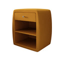 Designer bedside table Lilly with USB port in velvet